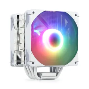 YH-HP-19 Dual Tower/2 fans White palted 6 Heat Pipe CPU Air Cooler with RGB lighting